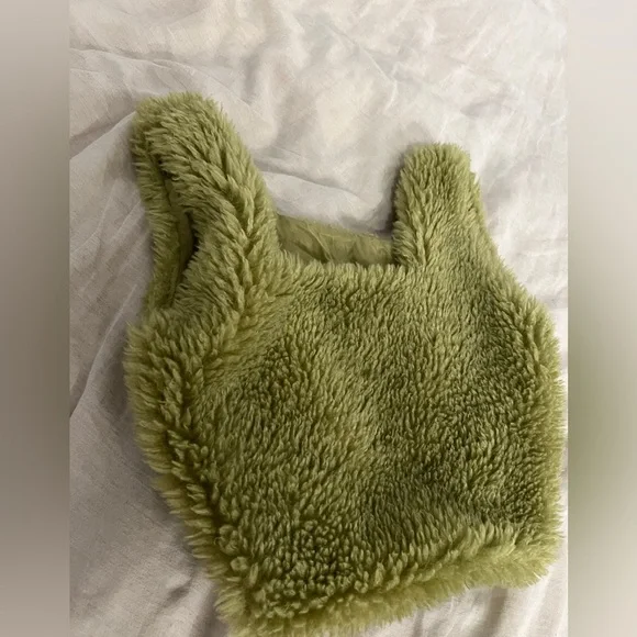 Free people Green Fuzzy Bag - Picture 2 of 4